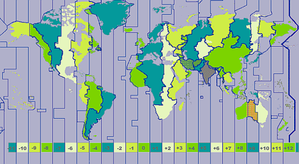 ONLINE Wereld Tijden Map
